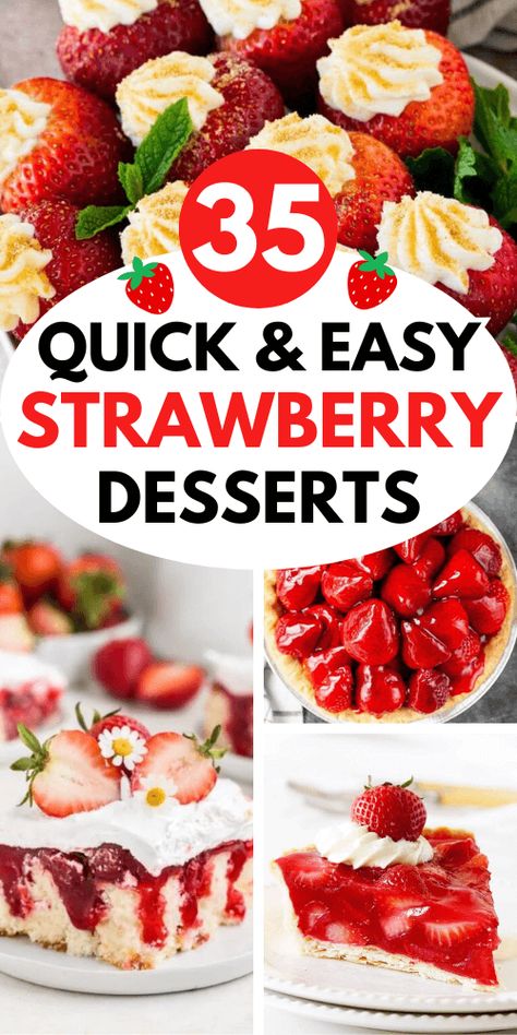 Easy Dessert Recipes Strawberry, Desserts Made With Fresh Strawberries, Real Strawberry Desserts, Uses For Fresh Strawberries, Healthy Desserts Strawberry, Healthy Dessert With Strawberries, Vegetarian Desserts Easy, What Can I Make With Fresh Strawberries, Use Up Fresh Strawberries