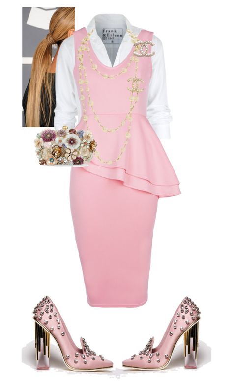 "Morning Manna!! #iloveaim" by cogic-fashion on Polyvore featuring Frank & Eileen and Accessorize Grunge Seattle, Pink Gardens, Cogic Fashion, Church Girl, Cosmo Girl, Sophisticated Lady, Church Attire, Parisian Chic Style, Church Fashion