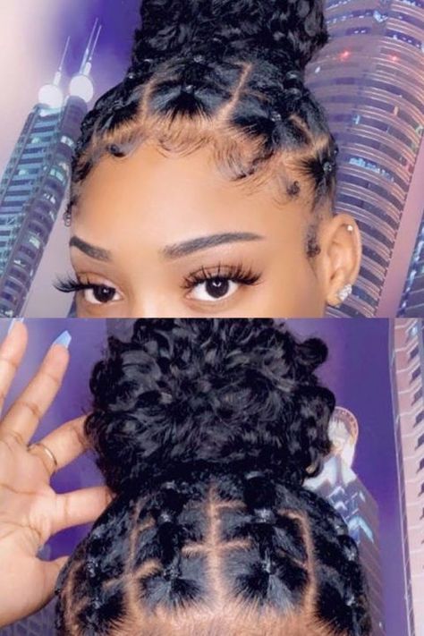 Easy Rubber Band Hairstyles, Cornrows Bun, Protective Cornrows, Hairstyles On Natural Hair, Band Hairstyles, Rubber Band Hairstyles, Cabello Afro Natural, Hair Rubber, Protective Hairstyles For Natural Hair