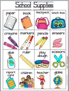 Great tool for Back to School writing. You can download and print it for free. Teacher Images, School Supplies Highschool, School Material, School Supplies For Teachers, Kindergarten Classroom Decor, College School Supplies, School Supplies Organization, Classroom Freebies, School Supplies List