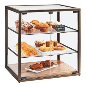 Cafe Showcase, Cake Display Case, Cake Display Cabinet, Oreo Torte, Bakery Display Case, Pastry Display, Vintage Bakery, Bakery Display, Bakery Cake