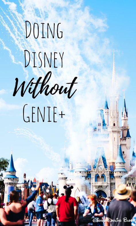 Is it possible to go on a Walt Disney World vacation and not pay money for the Genie+ system? Disney Darling gives you the best tips and tricks for your next Disney trip without Genie+. #disney #waltdisneyworld #genie+ #disneyworld #disneydarling #magickingdom #disneyworldtips #disneytrip #disneyvacation #disneywithoutgenie+ Genie Disney, Disney Savings, Disney Camping, Disney Universal Studios, Disney College, Disney College Program, Disney World Vacation Planning, Disney Trip Planning, Disney Vacation Planning