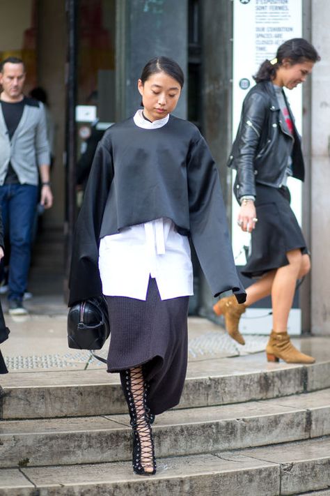 Margaret Zhang, Grey Stuff, Street Style 2016, Diva Style, Outfits 2016, Paris Fashion Week Street Style, All Jeans, Trendy Swimwear, Women Street