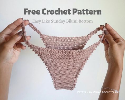 Crochet Lingerie, Crochet Bathing Suits, Crochet Bottoms, Crochet Bra, Crochet Crop Top Pattern, Mode Crochet, Crochet Swimwear, Crochet Fashion Patterns, Crochet Clothes Patterns