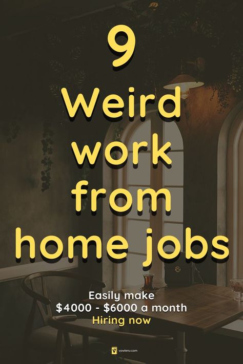 Need work? These 9 weird work from home jobs are hiring now. Easily make $4000 - $6000 a month. Side Jobs From Home Extra Money, Legit Online Jobs, Types Of Social Media, Best Online Jobs, Paid Social, Job Interview Questions, Work Opportunities, Social Media Jobs, Hiring Now