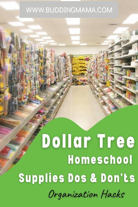 Dollar Tree Homeschool Supplies Dos and Don'ts [Organization Hacks] – Budding Mama Diy Homeschool Organization, Dollar Tree Education Ideas, School Room Organization Homeschooling, Dollar Store Homeschool, Organization For Homeschooling, Boho Homeschool Room Ideas, Minimal Homeschool Organization, Homeschool Supply Storage, Dollar Store Classroom Decor