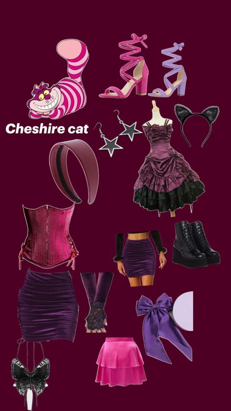 Chesire Cat Costume, Cheshire Cat Halloween, Cheshire Cat Disney, Cat Costume Diy, Cheshire Cat Costume, Disney Bound Outfits Casual, Classy Halloween Costumes, Cat Halloween Costume, Fasion Outfits