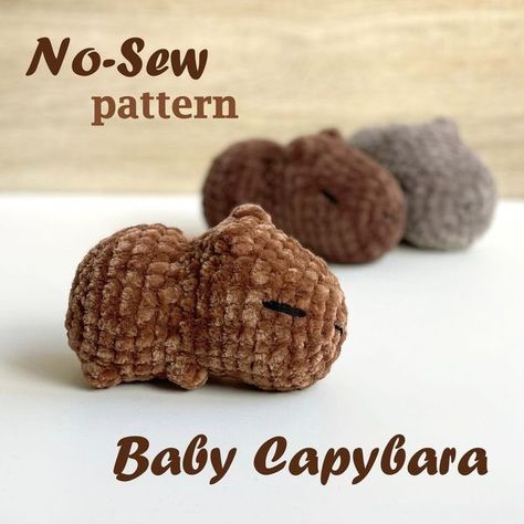 Free Crochet Patterns, Amigurumi & Crafters on the Tedooo App | FREE PATTERN 🤎 | Facebook Hamster Free Crochet Pattern, Amigurumi Capybara Free Pattern, No Sew Crochet Amigurumi Free Patterns, Hamster Crochet Pattern Free, Capybara Crochet Pattern Free, Capybara Crochet Pattern, Handmade Childrens Gifts, Capybara Crochet, Crochet Capybara