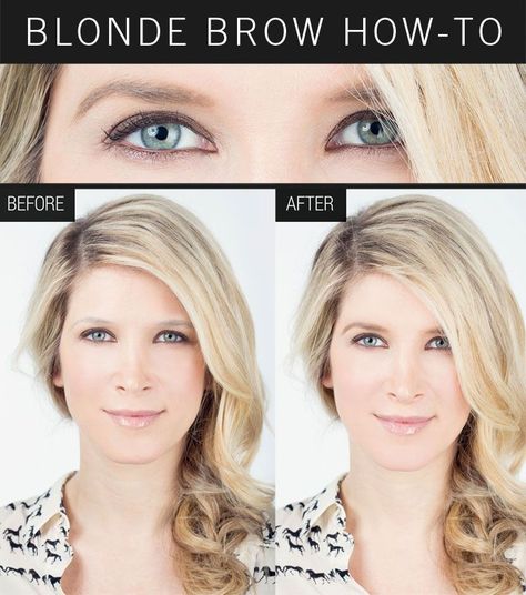 Blonde Eyebrow Makeup, Natural Makeup For Blondes, Blonde Eyebrows, Eyebrow Makeup Tutorial, Blonde Hair Makeup, Makeup For Blondes, Threading Eyebrows, Best Eyebrow Products, Julianne Hough