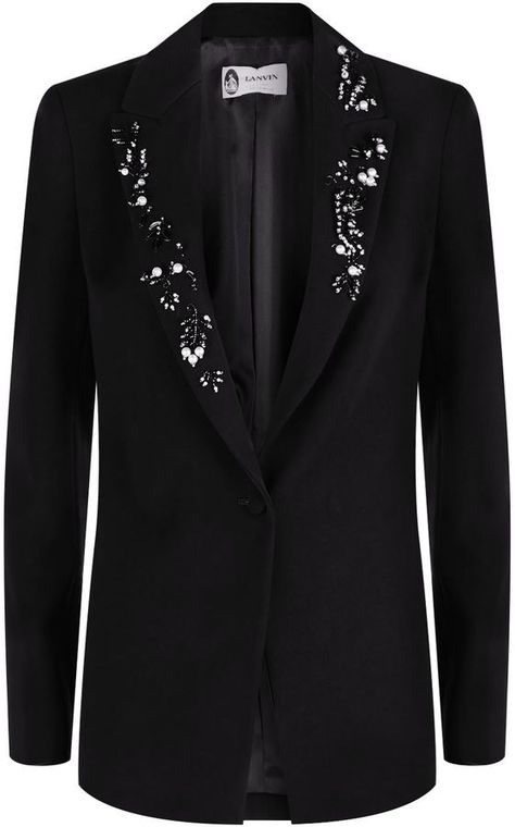 Outfit For New Year, Embellished Jackets, December Outfits, Embellished Blazer, Abaya Designs Latest, Stylish Men Wear, Latest Blouse Designs Pattern, Beaded Jacket, Lapel Blazer