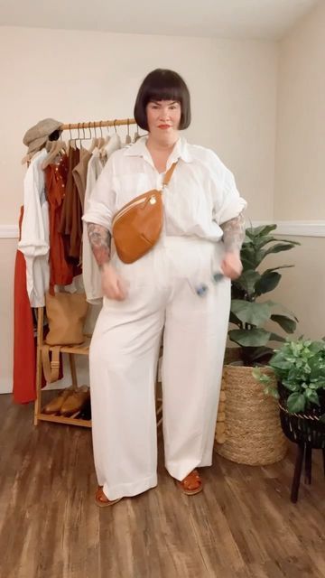 Plus Size Linen Outfits, Plus Size Airport Outfit Summer, Plus Size Travel Outfits Airport Style, Casual Chic Plus Size, Plus Size Airport Outfit, Airport Ootd, Airport Style Summer, Traveling Clothes, Aesthetic Plus Size