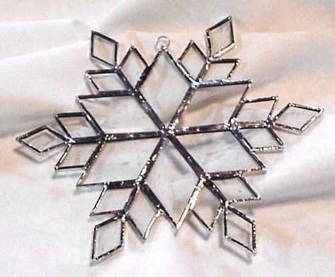 stained glass snowflake images | Stained glass snowflake for hanging in my ... | Create: Stained Gla... Glass Snowflakes, Stained Glass Tattoo, Stained Glass Cookies, Stained Glass Door, Making Stained Glass, Stained Glass Birds, Glass Mosaics, Stained Glass Ornaments, Stained Glass Decor