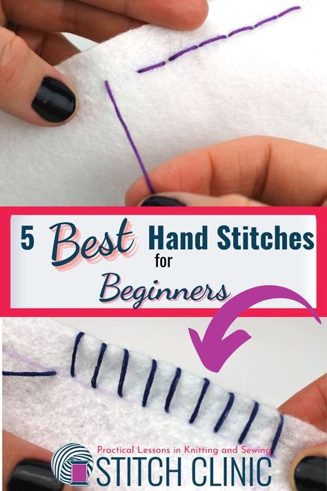 How To Sew Seams By Hand, How To Sew A Seem By Hand, Learning To Sew By Hand Beginner, Types Of Stitches Sewing By Hand, Types Of Hand Sewing Stitches, Hand Sewing Practice, Basic Hand Sewing Stitches, Sewing Seams By Hand, Hand Sewing Hacks Tips And Tricks