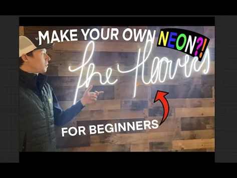 How to Make a DIY LED Neon Sign - LEDYi Lighting Diy Led Sign, Diy Neon Sign, Led Lighting Diy, Light Words, Diy Led, Diy Monogram, Wall Writing, Neon Words, Neon Flex