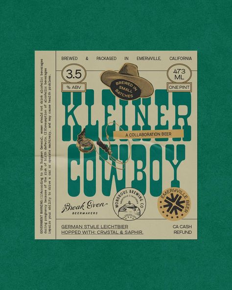 Kleiner Cowboy 🤠 A collaboration between @wondrousbrewing & @breakevenbeermakers | Instagram Cowboy Branding Design, Cowboy Branding, Cowboy Illustration, Cowboy Design, Little Cowboy, Cowboy Style, Illustrators On Instagram, Brand Designer, Health Problems