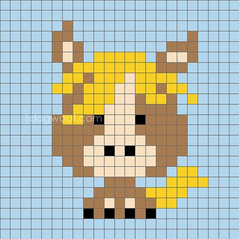 Horse Cross Stitch, Animals Horse, Crochet Graph, Graph Crochet, Pixel Crochet, C2c Crochet, Pola Sulam, Cross Stitch Animals, Tapestry Crochet