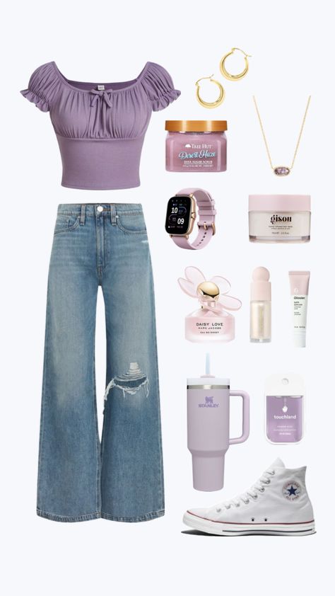 #outfitinspo #purple #purplefit Purple Fits, Cute Modest Outfits, Purple Outfits, Dream Clothes, Modest Outfits, Moda Fashion, Girl Outfits, Cute Outfits, Concert