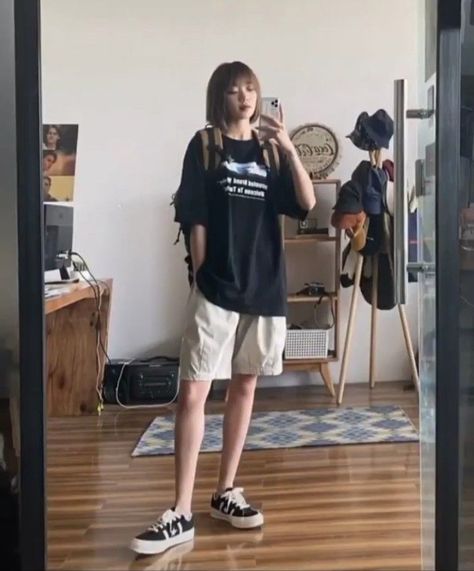 Boyish Outfits, Outfits Sommer, Baggy Clothes, 얼짱 소녀, Wardrobe Tips, Outfits Chic, Tomboy Style Outfits, Nice Style, Swaggy Outfits