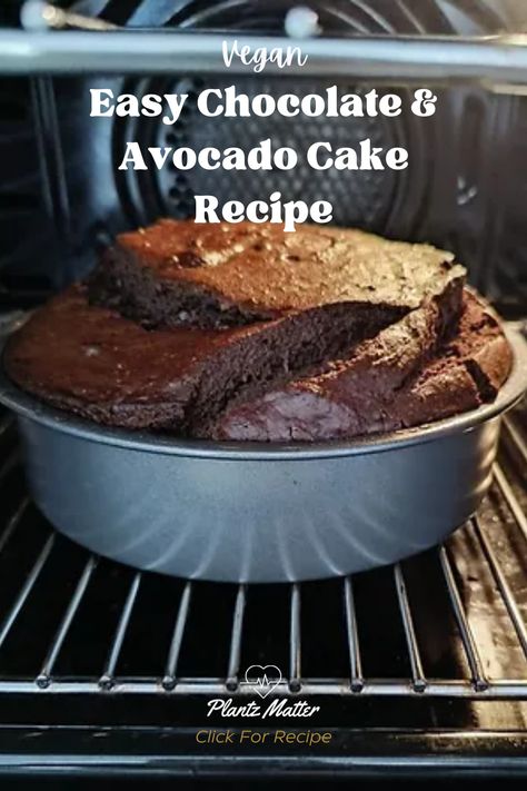 Looking for the best vegan dessert? Try this easy, moist chocolate and avocado cake recipe! This simple cake is perfect for any occasion. It's a delicious and guilt-free treat that everyone will love! Find the full recipe on Plantz Matter!

Ingredients:

Self-raising flour
Natural cacao (or cocoa) powder
Sugar
Salt (optional)
Ripe avocado, mashed
Unsweetened apple sauce
Vanilla extract
Water or plant-based milk (like oat)
Apple cider vinegar Avocado Cake Recipe, Avocado Chocolate Cake, Chocolate Avocado Cake, Avocado Cake, Best Vegan Desserts, Chocolate Avocado, Plant Based Recipes Easy, Apple Sauce Recipes, Cacao Chocolate