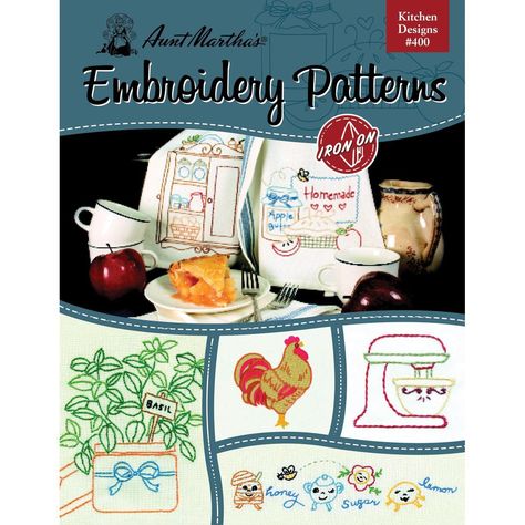 Easy decorated kitchen towels. Hand sewn and colored kitchen towels. Homemade gifts. Toaster Cover, Iron On Embroidery, New Kitchen Designs, Embroidery Transfers, Needlepoint Canvases, Kitchen Designs, Embroidery And Stitching, Pattern Books, Fabric Painting