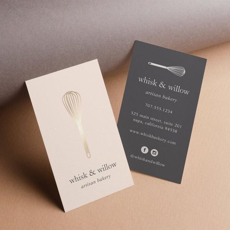 Whisk Illustration, Bakery Business Cards Templates, Cake Business Cards, Salad Packaging, Catering Business Cards, Bakery Business Cards, Mint Green Background, Vertical Business Cards, Bakery Packaging