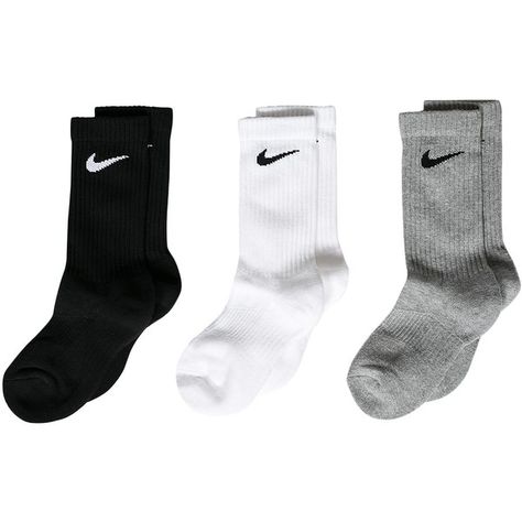 Nike 3-Pack Cushion Crew Sock ($12) ❤ liked on Polyvore featuring intimates, hosiery, socks, accessories, shoes, black, underwear, multicoloured, womens-fashion and nike Cheap Wishlist, Wishlist Ideas I Want, Zapatillas Nike Basketball, Running Socks Women, Nikes Shoes, Socks Nike, Nike Free Runners, Running Gifts, Nike Socks