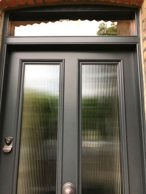 Glass Door Exterior, Reeded Glass Door, Victorian Front Door, Porch Extension, Victorian Doors, Victorian Front Doors, Victorian Homes Exterior, Victorian Exterior, Modern Entrance Door