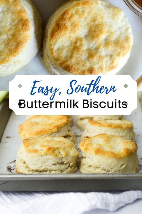 Easy Buttermilk Biscuits, Best Homemade Biscuits, Southern Buttermilk Biscuits, Flour Biscuits, Homemade Biscuits Recipe, Sugar Biscuits, Homemade Buttermilk Biscuits, Southern Biscuits, Buttermilk Biscuits Recipe