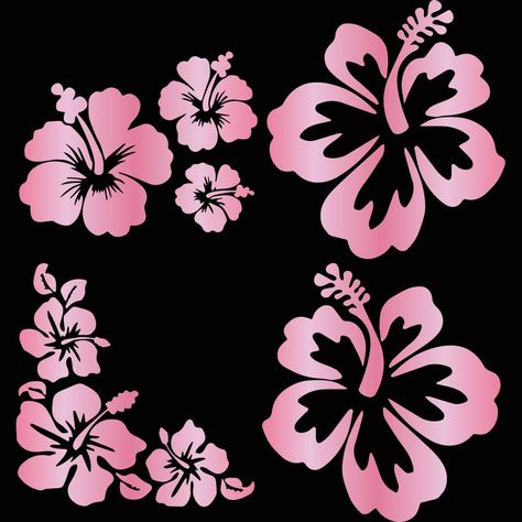 PRICES MAY VARY. Specification：Hibiscus Hawaiian Flower Stickers. Please refer to the image for a visual idea of the sizes. Features: Waterproof, self-adhesive, removable, durable die-cut high quality vinyl stickers stick easily and firmly to car window, body, windshield, bumpers, truck, wall motorcycles Baby Car, Mailbox, etc. Customizable Color and Size: If you have personalized requirement in color and size, you can contact us through Amazon and tell us your demand. Easy to Apply: Made of die Stickers On Motorcycle, Pink Car Decals, Car Decal Svg, Chrome Pink, Motorcycle Baby, Funny Car Decals, Hawaiian Hibiscus, Girly Car, Flower Stickers