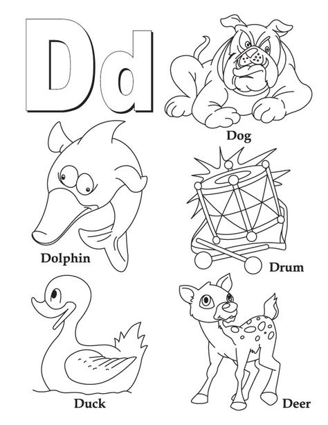 My A to Z Coloring Book---Letter D coloring page | Download Free My A to Z Coloring Book---Letter D coloring page for kids | Best Coloring Pages D Worksheet, Letter C Coloring Pages, Letter D Worksheet, Letter A Coloring Pages, The Letter D, Abc Coloring Pages, Abc Coloring, Worksheets Preschool, Dog Coloring Page