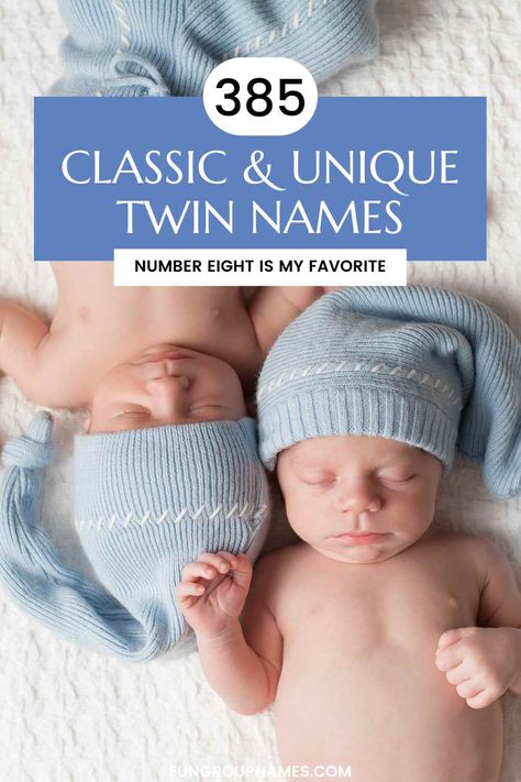 Find the perfect twin names with our ultimate guide! Explore over 385 matching, unique, and adorable names for twins, with meanings and origins. Unique Twin Names, Names For Twins, Twin Baby Names, Rhyming Names, Twin Boy Names, Twin Names, Famous Twins, Twin Baby Boys, Unisex Name