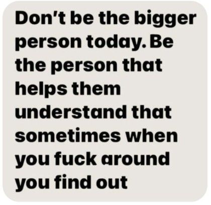 Being The Bigger Person, Being Petty, Actions Have Consequences, Bigger Person, What Do You Mean, Natural Home Remedies, Work Humor, Sarcastic Quotes, Great Quotes