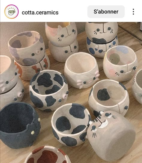 Yarn Bowls Diy, Clay Yarn Bowl, Yarn Bowls Pottery, Ceramic Yarn Bowl, Ceramic Art Sculpture, Arte Grunge, Clay Diy Projects, Kiln Firing, Cute Clay