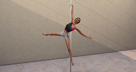 Dance Animation, Up Animation, Pole Dance, Dance Poses, Maxis Match, Sims 4 Mods, Pole Dancing, Sims Cc, The Sims