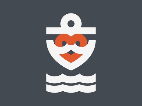 Anchor Heart Symbol by Brenden Goodcuff on Dribbble Anchor Logo Design, Anchor Heart, Anchor Icon, Anchor Logo, Image Logo, Education Logo, Heart Symbol, Symbol Design, Support Group