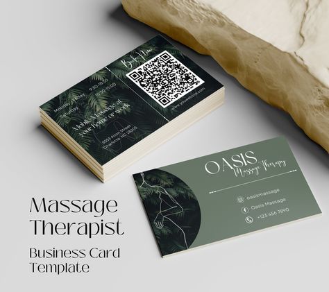 Massage Therapist Business Card I Printable Business Card Massage Massage Therapy Business Cards, Therapy Business, Massage Therapy Business, Mobile Massage, Examples Of Business Cards, Massage Business, Licensed Massage Therapist, Double Sided Business Cards, Beautiful Business Card