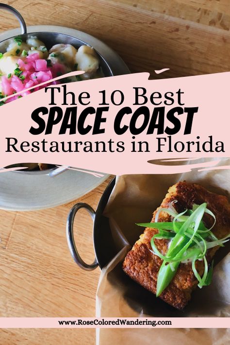 Many know the Space Coast for Cocoa Beach and the Kennedy Space Center, but there is actually a growing foodie scene as well. Get a locals take on the best places to eat in Melbourne, Cocoa Beach, and Titusville, Florida. These restaurants will leave your mouth watering and tummy growling. Read this article so you can add these places to your vacation plan! #florida #spacecoast #placestoeat #restaurants #food #melbourne #cocoabeach #titusville Terrace Fire Pit, Cocoa Beach Restaurants, Melbourne Beach Florida, Viera Florida, Vacation Restaurants, Titusville Florida, Brevard County Florida, Coast Restaurant, Cocoa Beach Florida