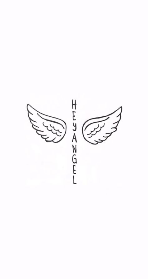 Hey Angel One Direction Tattoo, Hey Angel Tattoo, One Direction Tattoos Inspiration, Id Wallpaper, 1d Tattoos, Direction Tattoo, Song Lyric Tattoos, One Direction Tattoos, Song Tattoos