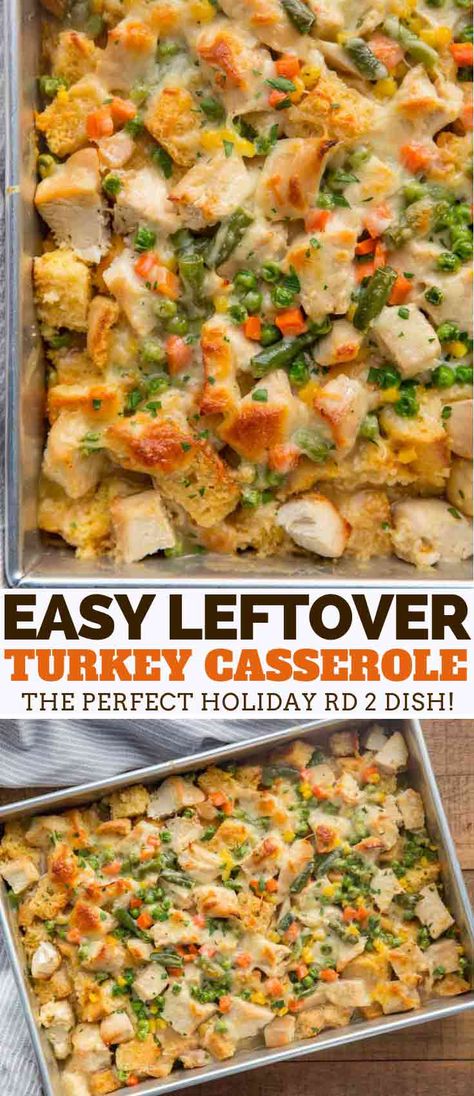 Leftover Turkey Casserole made with leftover turkey, cheesy gravy, and cornbread is the PERFECT way to use up Thanksgiving leftovers. It's fast, easy, and ready in under 45 minutes! #DinnerThenDessert #Thanksgiving #Turkey #Leftovers #ThanksgivingDinner #Gravy Turkey Casserole Recipe, Leftover Turkey Casserole, Turkey Leftovers, Thanksgiving Leftover Recipes, Turkey Casserole, Thanksgiving Turkey Leftovers, Turkey Pot Pie, Leftover Turkey Recipes, Turkey Soup