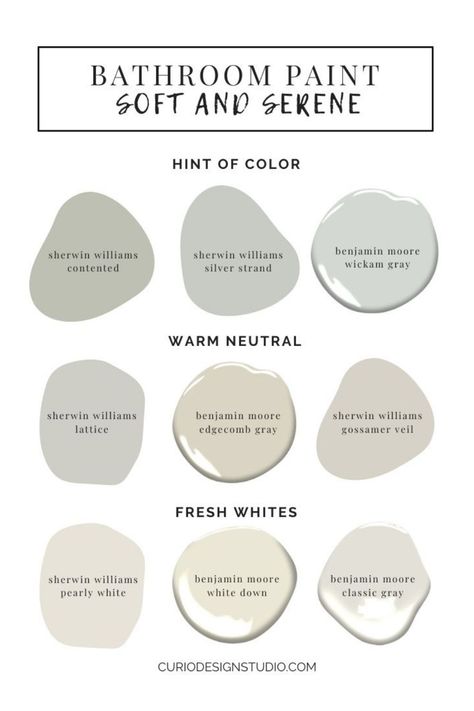 Neutral Bathroom Colors, Park Bathroom, Bathroom Cabinet Colors, Bathroom Wall Colors, Small Bathroom Paint, Small Bathroom Colors, Serene Bathroom, Bathroom Paint, Bathroom Color Schemes