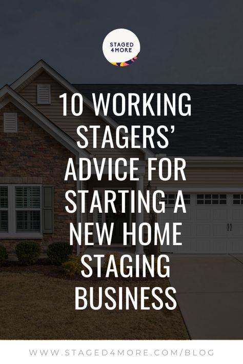 About to start your home staging business? We asked 10 working home stagers for their best advice on starting a home staging business. Have a look below and tell us what you think! There is also a FREE CHECKLIST DOWNLOAD for you at the end of this blog post for starting your home staging business.Be sure to download it!    “Make sure you start off with a small nest egg to get everything going correctly. You won’t get projects immediately you have to build up to it so you wi How To Start A Home Staging Business, Open House Staging, Staging Company, Home Staging Business, Construction Clean Up, Staging Business, Grow Money, Decorating Business, House Staging