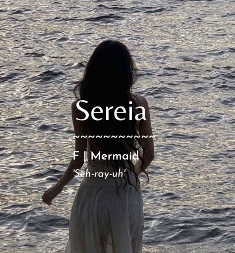 Unique Names Aesthetic, Pretty Last Names Aesthetic, Mermaid Names Aesthetic, Fantasy Mountain Names, Fantasy Aesthetic Names, Female Character Name Ideas, Angelic Female Names, Ethereal Name Ideas, Woman Names Powerful