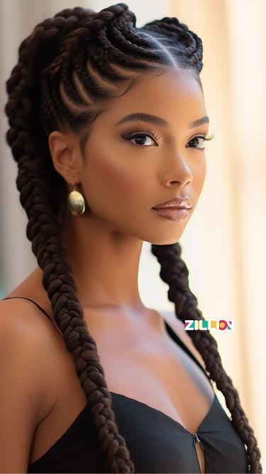 Micro Braids, American Woman, Long Braids, Braids, Hairstyles, Hair, Gold, White, Black