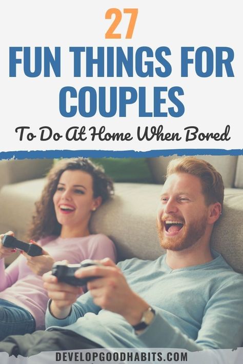 Spicing up your relationship with fun things for couples to do at home strengthens your bond. Picking the best boredom beaters makes it easier to feel happier and engaged. Bonding activities couples | fun things to do with your boyfriend at home | fun games for couples to play at home via @HabitChange Playing House Relationship, Things To Do With Partner At Home, Hangout Ideas With Boyfriend At Home, Fun Things To Do With Husband At Home, Bonding Games For Couples, Chill Things To Do With Your Boyfriend, Bonding Activities For Couples, Activities To Do As A Couple, Challenges To Do With Boyfriend