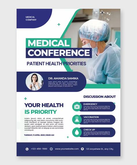 Medical Flyer Template AI, EPS, PSD Flyers Example, Medical Infographic Design, Illustrator Shorts, Medical Flyer Design, Booklet Design Layout, Medical Infographic, Medical Flyer, Medical Poster, Moon Board