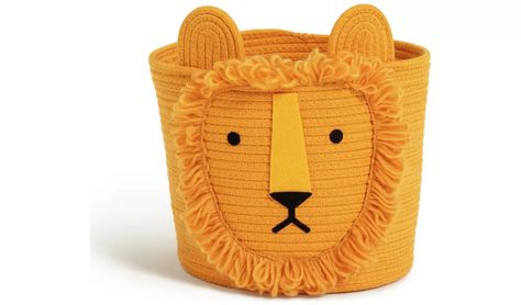 Soft Toy Baskets, Animal Basket, Kids Laundry Basket, Jute Mat, Kids Storage Boxes, Kids Storage Baskets, Toys Basket, Rope Storage Basket, Diy Rope Basket