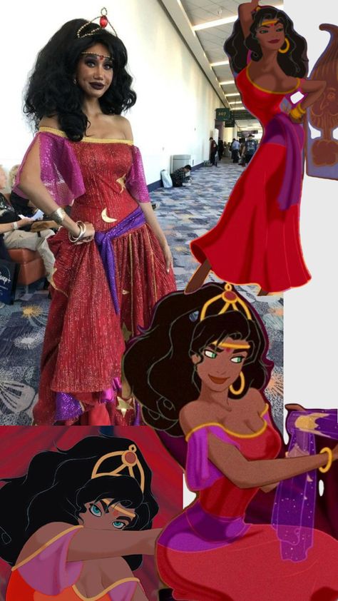 Esmeralda Red Dress, Esmeralda Costume, Red Dress Costume, Dress Costume, Costume Dress, Costume Party, Notre Dame, Red Dress, Halloween