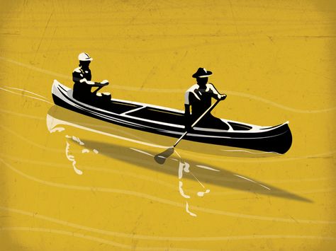 Another of my Canoes Canoe Illustration, Body Aesthetics, Boat Illustration, Canoe Paddle, Adventure Sports, Canoes, Love Illustration, Rowing, Art Studies