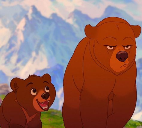 Brother Bear Aesthetic, Two Brothers Aesthetic, Koda Brother Bear, Brother Bear Kenai, Cartoon Brothers, Kenai Brother Bear, Brothers Cartoon, Disney Animated Movies, Brother Bear