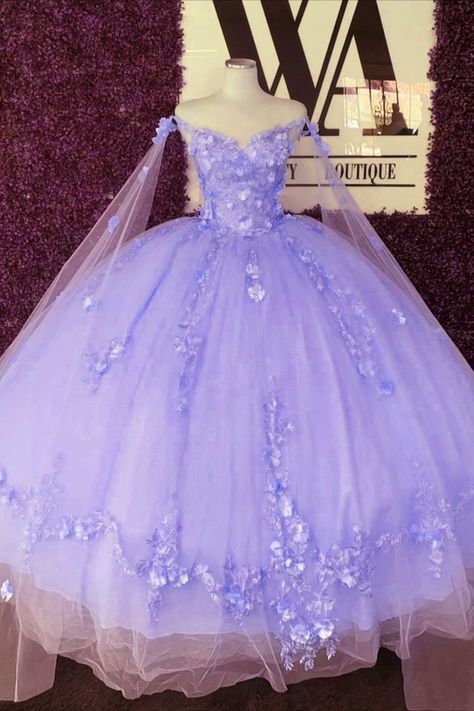 Lavender Quince Dress, Quinceanera Dresses Lavender, Purple Quince Dress, Lilac Quinceanera Dresses, Lavender 15, Lavender Quinceanera Dresses, Lavender Quinceanera, Quince Planning, Puffy Prom Dresses